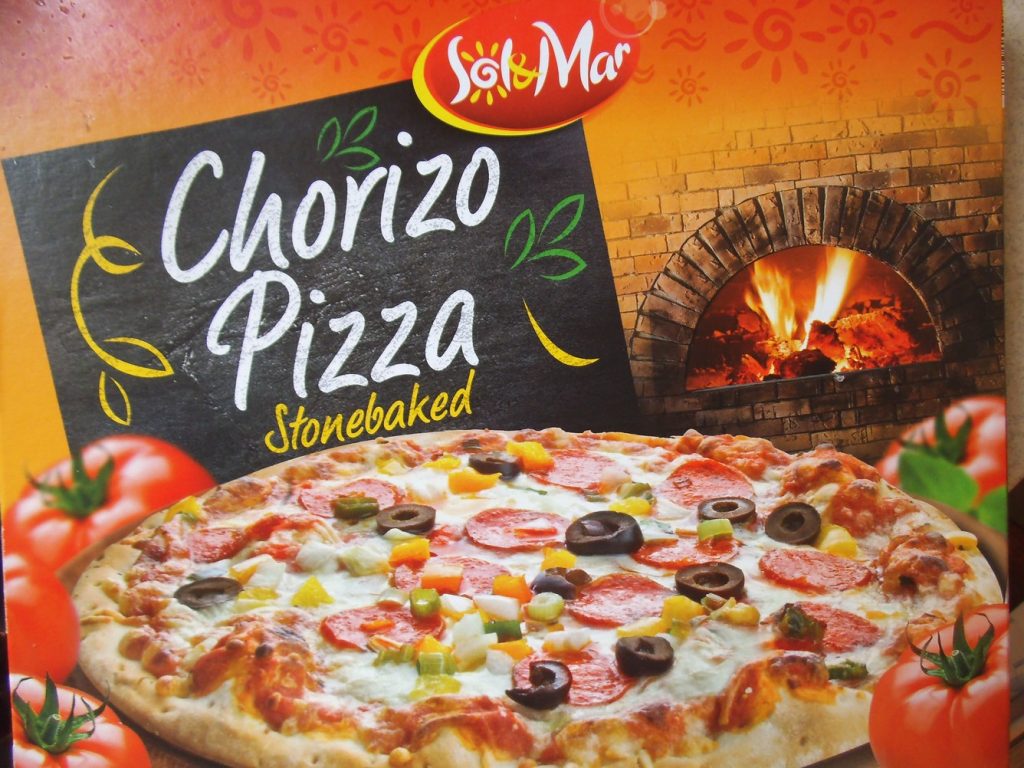 lidl pizza z chorizo
