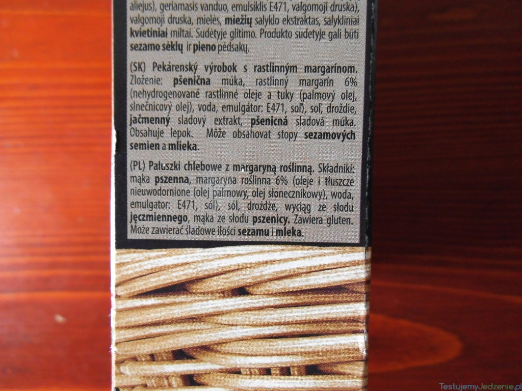 skład grissini buon pane