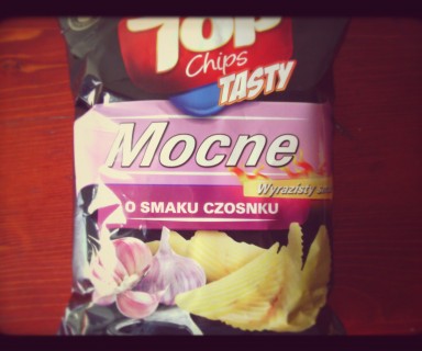 Czosnkowe Top Chips Tasty z Biedronki