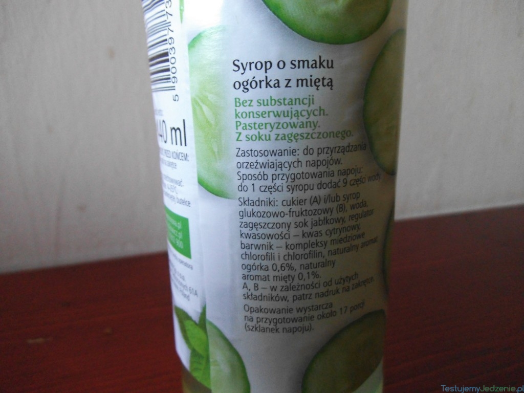 łowicz ogórek mięta skład