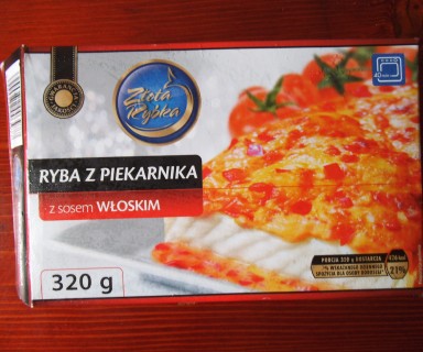 ryba z piekarnika w sosie włoskim z biedronki