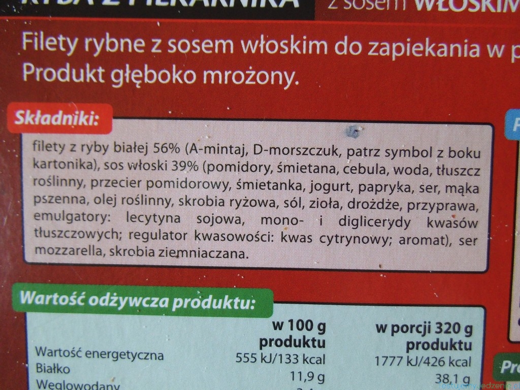 skład złota rybka