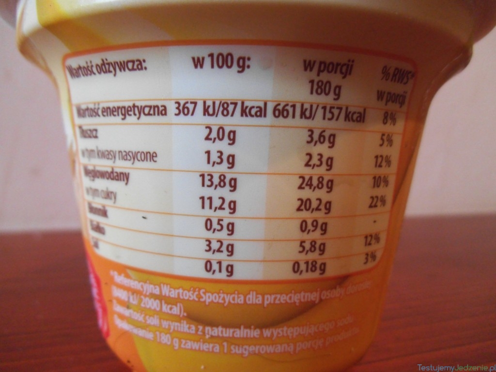 kcal owsianka mlekovita