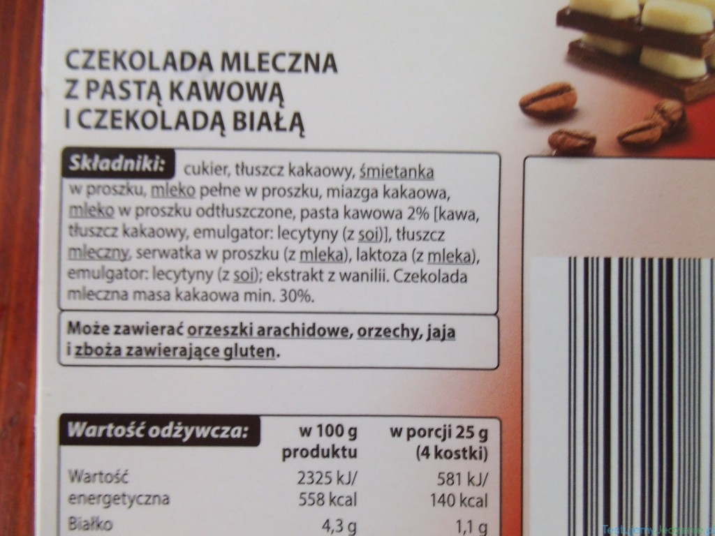 czekolada luximo premium skład