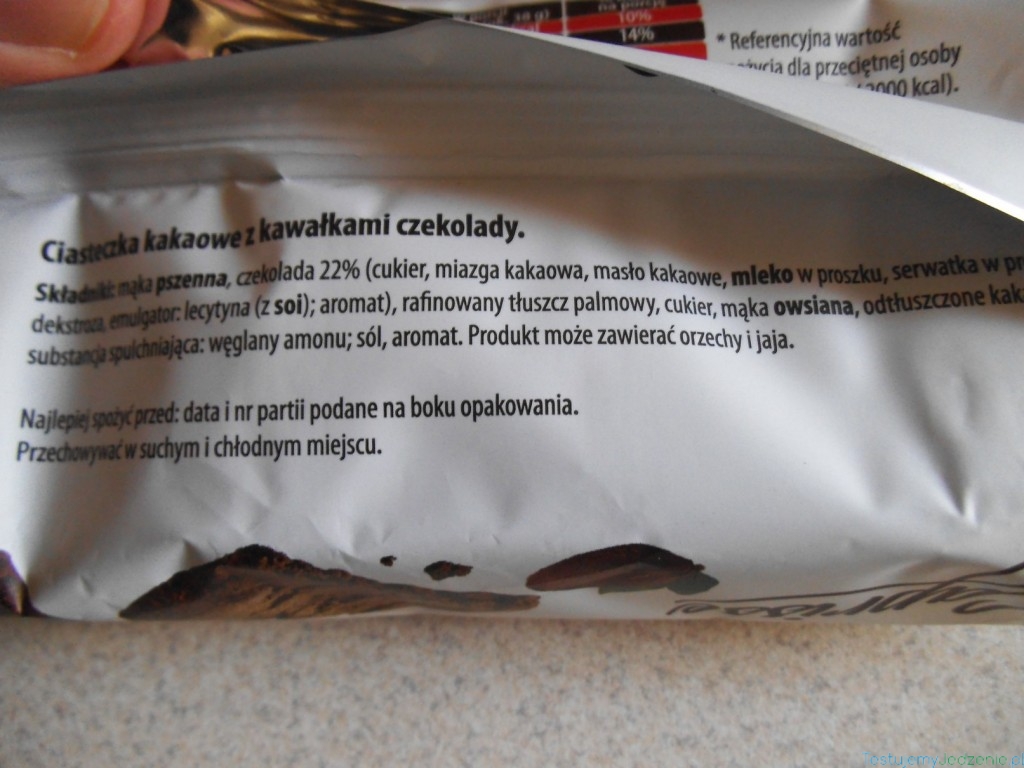 skład ciastek caprisse
