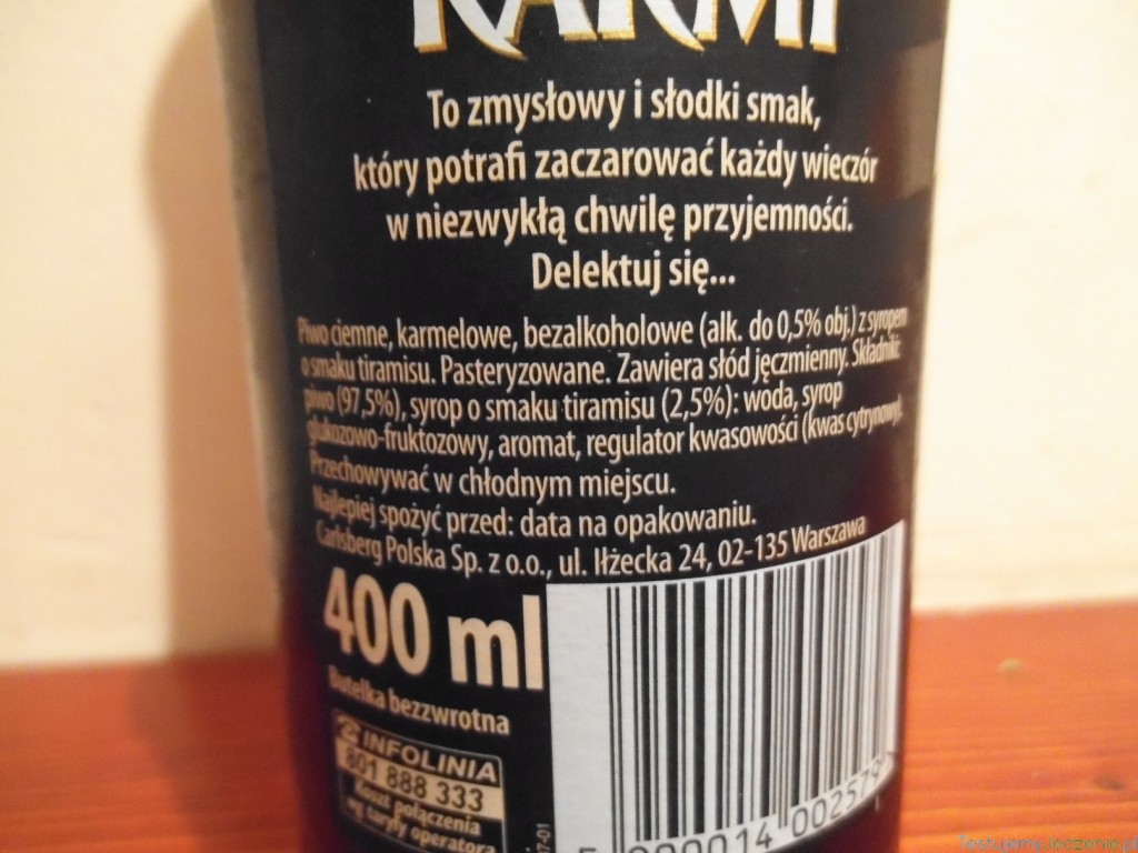 skład karmi tiramisu