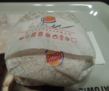 double bacon&cheese whopper z burger kinga