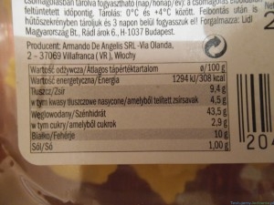 ravioli z serem pecorino z lidla kcal