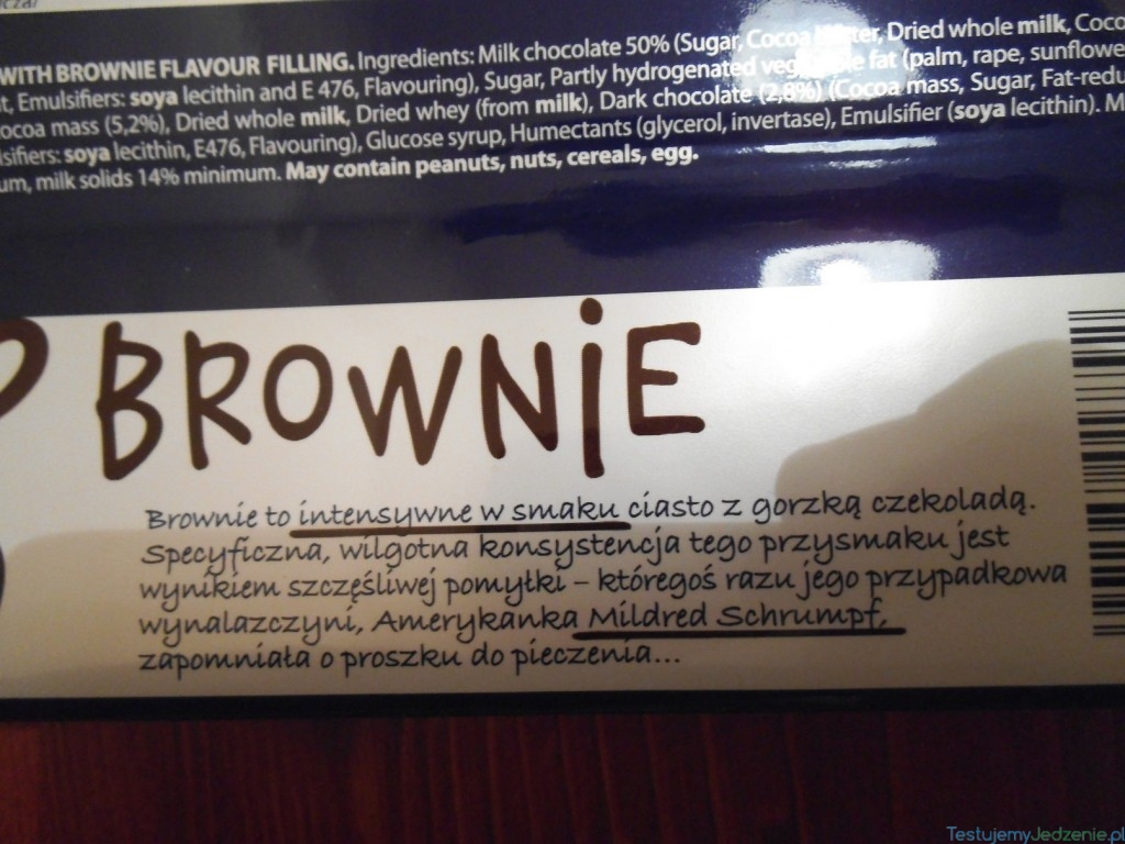 czekolada brownie wedel