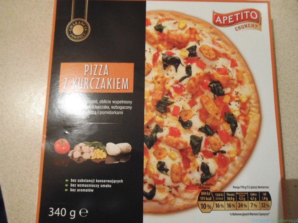 pizza z kurczakiem apetito crunchy