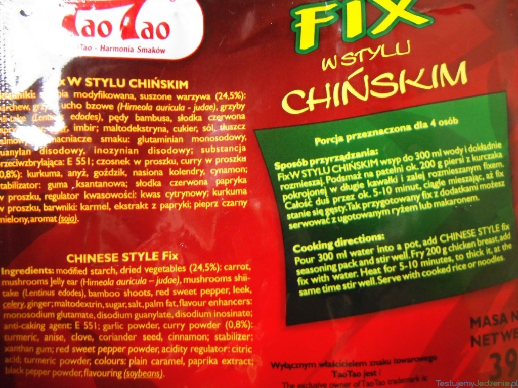tao tao fix skład