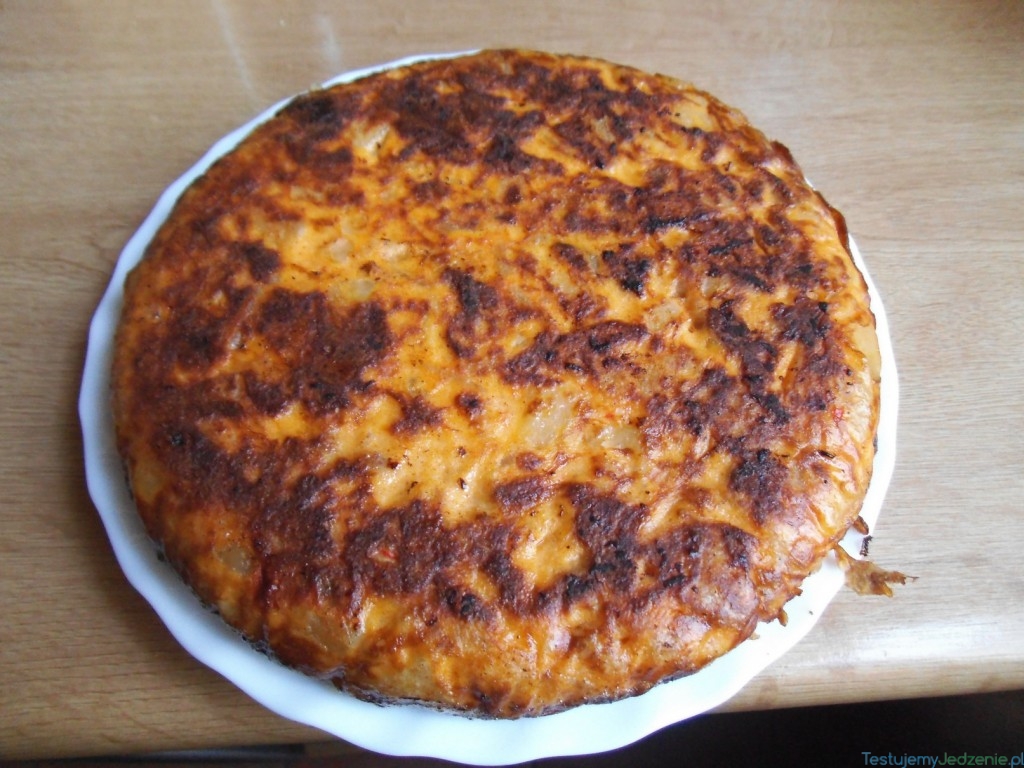 hiszpańska tortilla z chorizo z lidla