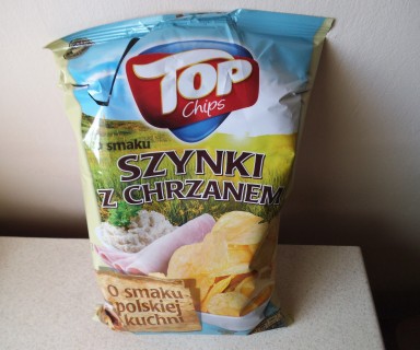 top chips z biedronki chrzan i szynka