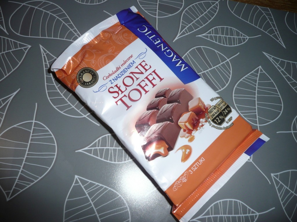 czekoladki słone toffi z biedronki