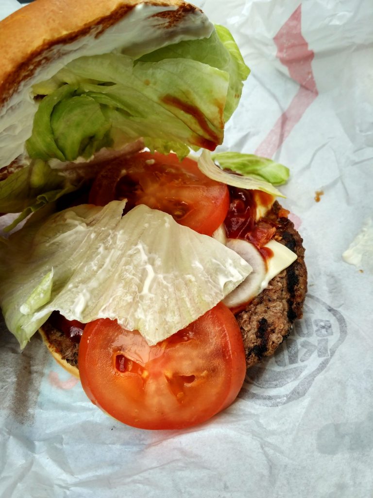 test Mozzarella Bacon Burger