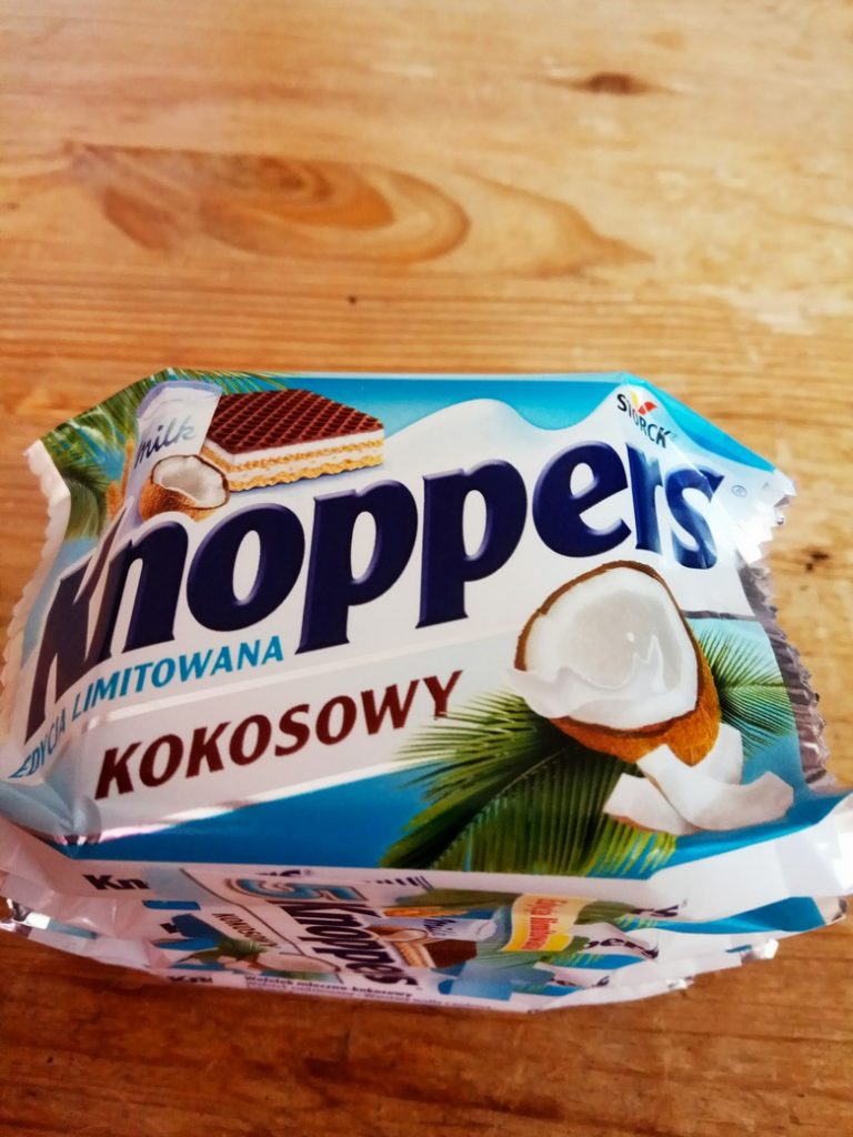 test kokosowy knoppers