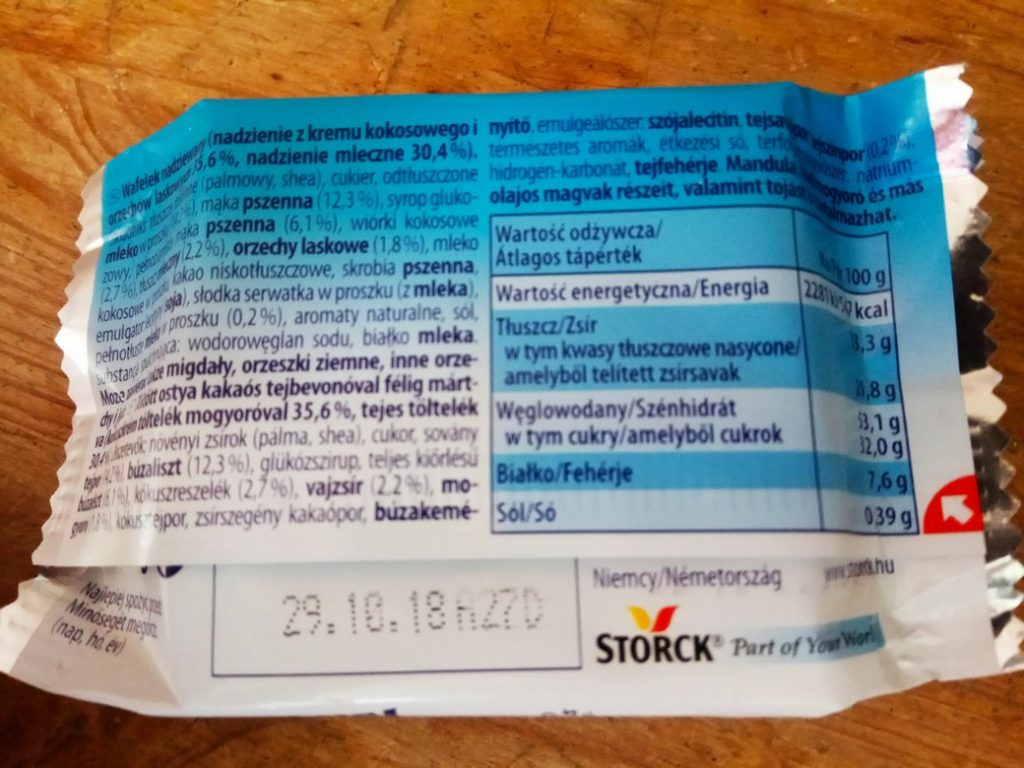 skład kokosowego knoppersa